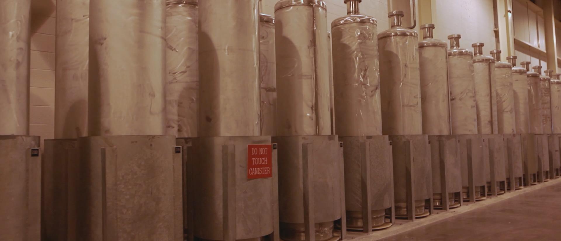 Nuclear waste storage containers